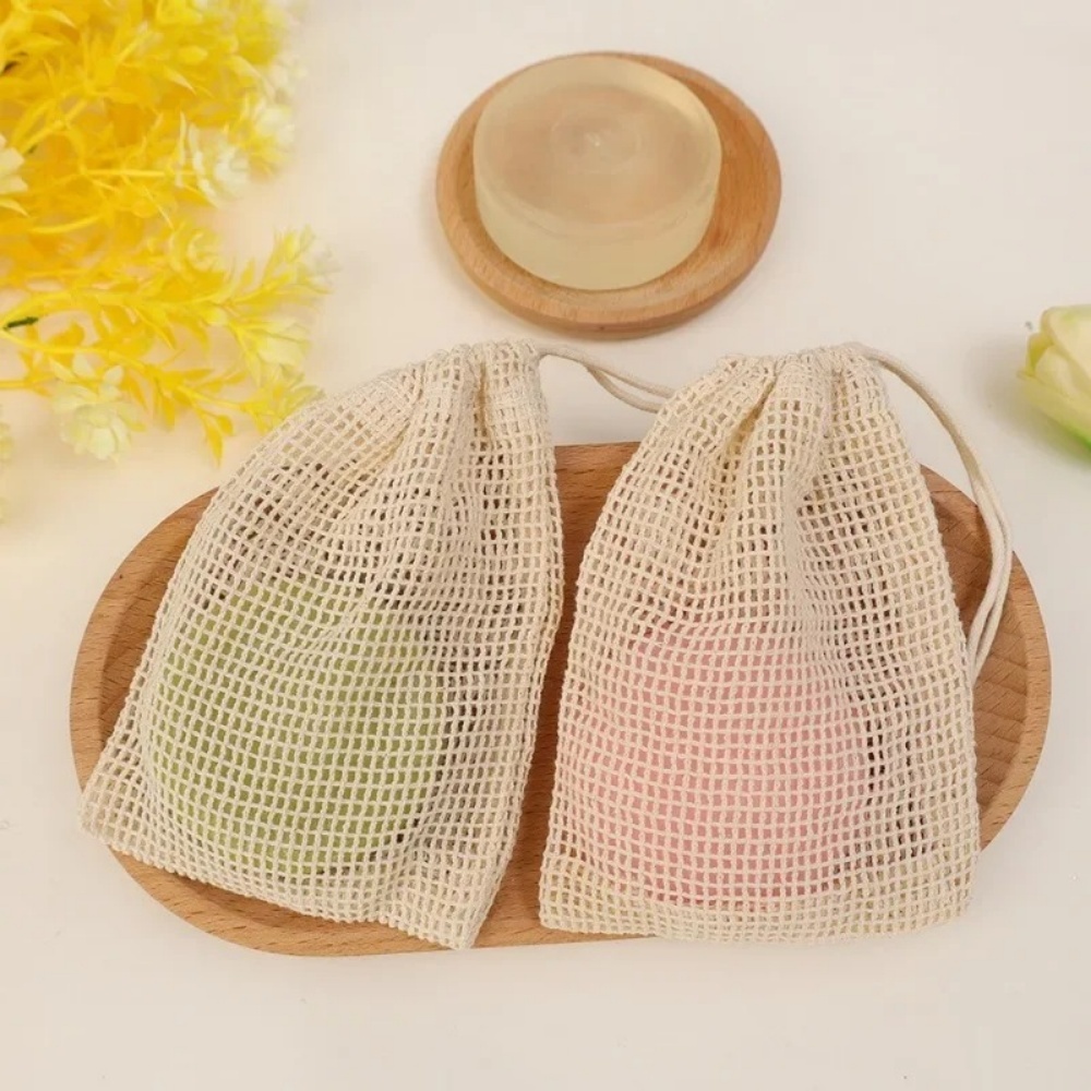 Skincare D'Alba - Eco-Friendly Natural Cotton Soap Saver Bag