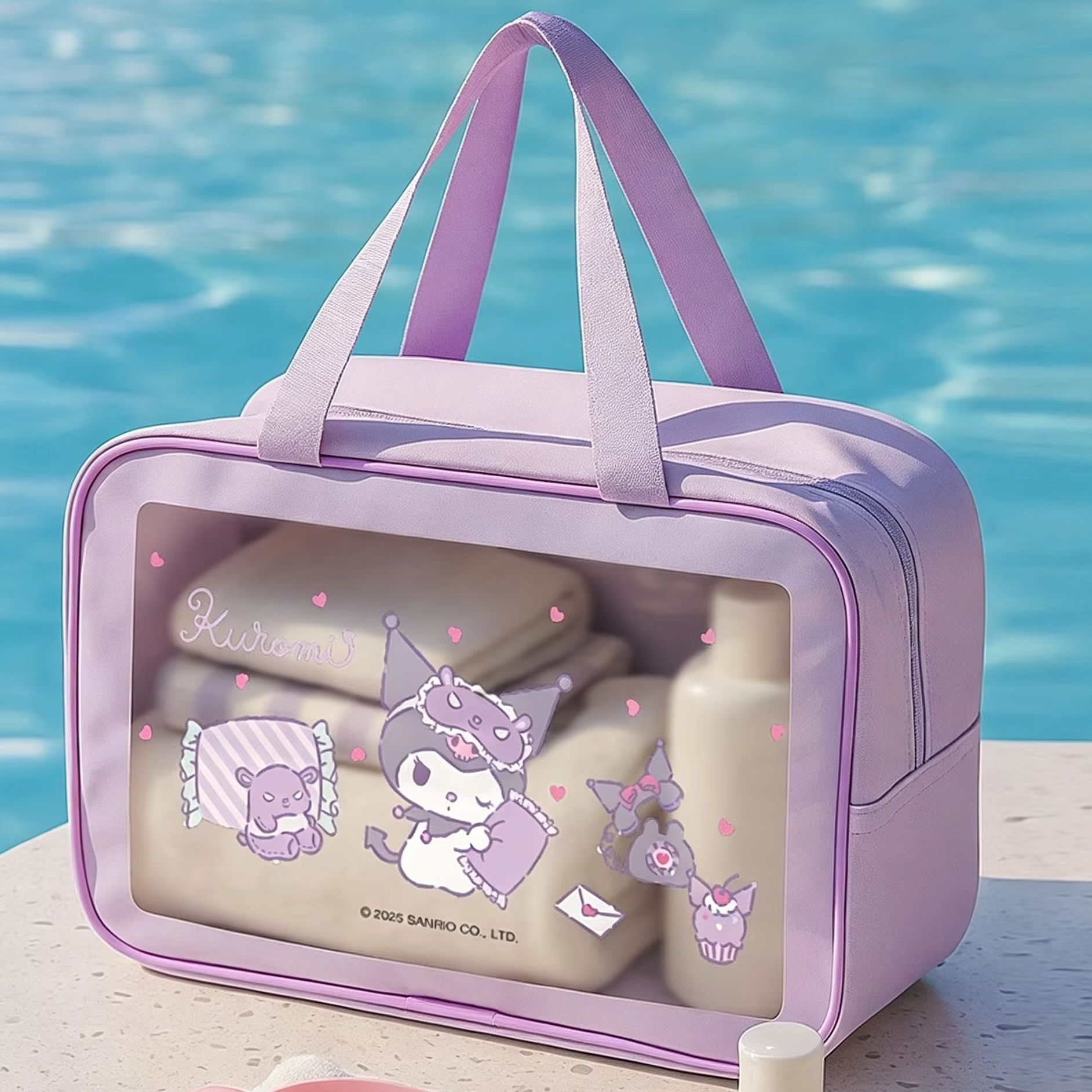 Skincare D'Alba - Kuromi Sanrio Waterproof Storage Bag Travel