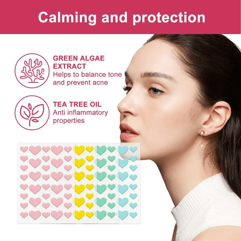 864PCS Cute Heart Shape Pimple - Skincare Acne recension och pris