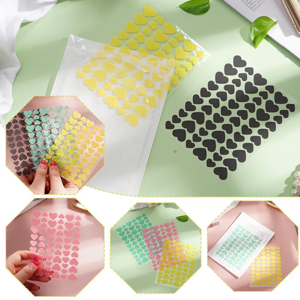 60Pcs Colorful PE Heart Shaped - Skincare Acne recension och pris