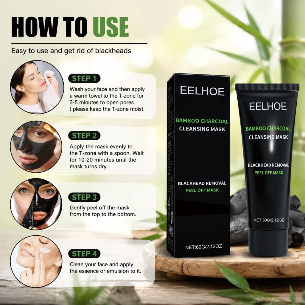 60g Blackhead Remover Bamboo C - Mud Mask Kaolin recension och pris