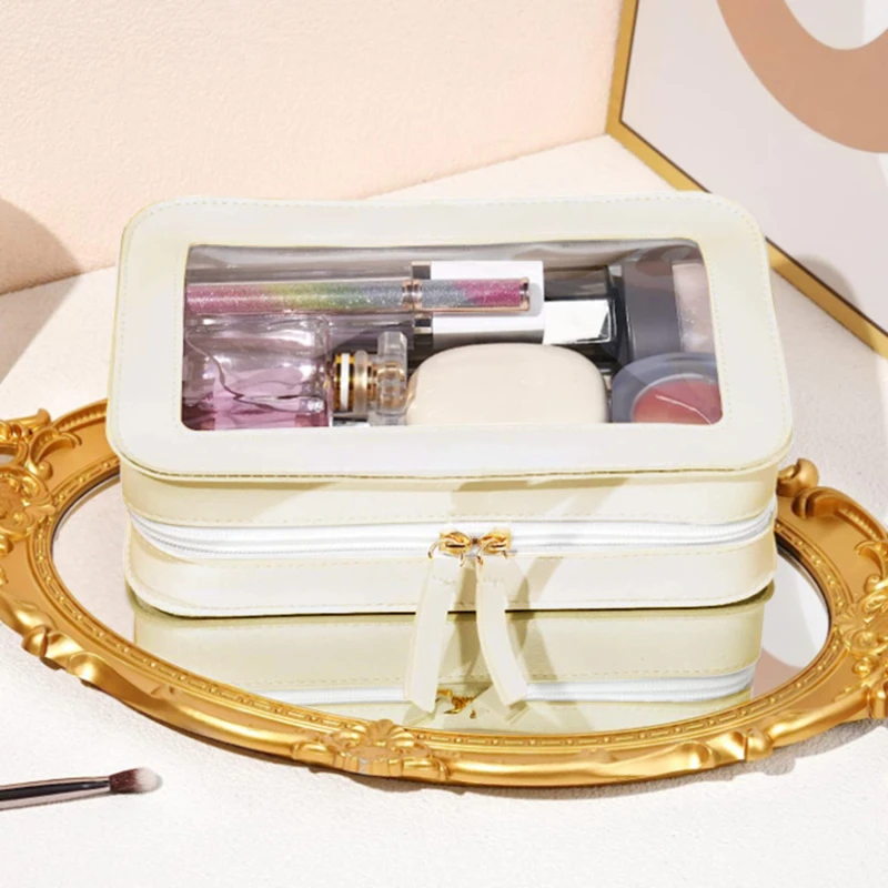 Women PU Makeup Bag Traveling  - Skincare D'Alba recension och pris