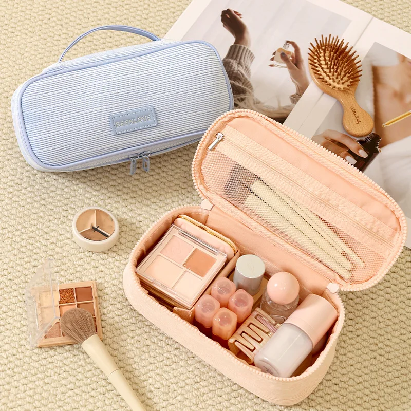 2026 New Corduroy Cosmetic Bag - Skincare D'Alba recension och pris