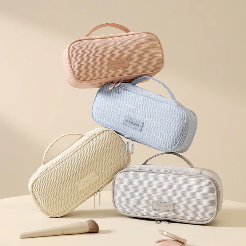 2026 New Corduroy Cosmetic Bag - Skincare D'Alba recension och pris