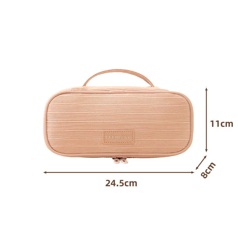 2026 New Corduroy Cosmetic Bag - Skincare D'Alba recension och pris